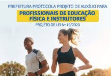 SAJ: Prefeitura protocola projeto de auxílio para profissionais de Ed. Física e instrutores esportivos
