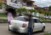 ARATUÍPE: policial militar, com arma em punho, ameaça agente de comunitário de saúde em barreira sanitária