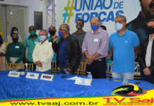 Fotografias de uma das etapas da Convenção Municipal do DEM e outras agremiações partidárias, nessa segunda-feira, 07: CRUZ DAS ALMAS