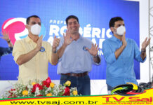 Deputados Otto Filho (federal), Rogerinho (estadual), Tom e Dalva Mercês, em seus pronunciamentos, na convenção municipal: SAJ