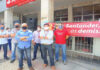 Mobilização contra as demissões no Santander