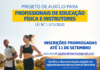 COVID-19: Prefeitura de SAJ prorroga mais uma vez inscrições para auxilio dos profissionais de Ed. Física