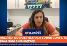 ANDREA NOVAIS, do PSL, refuta acusação de agressão sofrida por Daniela Fidelis, em S.A.JESUS
