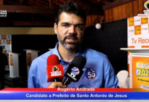 “Mais uma oportunidade para prestar contas à sociedade…” candidato a prefeito Rogério Andrade, reportando-se ao debate Infosaj: SAJ