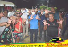 Fotografias da inauguração do comitê de campanha da coligação majoritária Wilson-Memezinho: SALINAS DA MARGARIDA