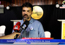 “Quero continuar trabalhando para reduzir as desigualdades…!”: Rogério Andrade, candidato à reeleição, em SAJ