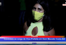 “Quero dizer aos jovens: estou junto com vocês”, diz Toínha, candidata a vice-prefeita de DOM MACEDO COSTA
