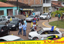 Fotografias da carreata da chapa Arandas-Negão, de Camassandi à sede do município, nesse domingo, 31; JAGUARIPE