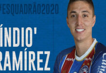 Bahia contrata atacante colombiano Juan Pablo Ramirez