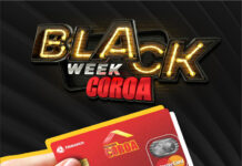 Black Week COMERCIAL COROA: compre na loja, nessa sexta, 27, faça cartão e ganhe anuidade gratuita