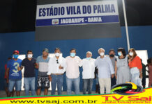 Estádio do distrito do Palma inaugurado pela gestão municipal Hunaldo Costa-Pepezinho, em JAGUARIPE
