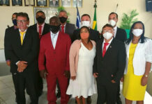 Prefeito Guito, vice Sinhorzinho e vereadores tomaram posse, em DOM MACEDO COSTA
