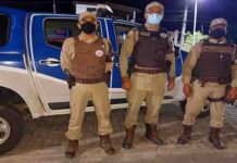 Polícia militar apreendeu um veículo que estava perturbando o sossego pública do comunidade do Onha, em MUNIZ FERREIRA