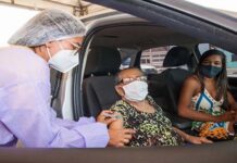 Covid-19: começa vacinação de idosos a partir de 90 anos em drive thru, em SAJ