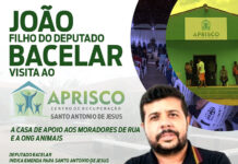 Deputado Federal João Bacelar disponibiliza emenda no valor de R$ 150 mil para o Centro de Recuperação APRISCO, em SAJ
