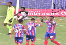Bahia domina o jogo e goleia o Sport em Pituaçu pela Copa do Nordeste