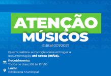SAJ: músicos inscritos em edital de Cultura têm até sexta (19) para entrega de documentos