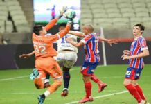 ‘Realização de um sonho’, diz Matheus Teixeira após defender dois pênaltis para o Bahia