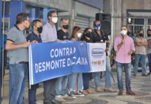 Funcionários da Caixa realizam manifestação em SSA e outras 11 cidades baianas nesta terça