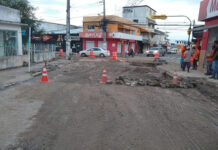 Prefeitura segue com intervenções no centro de Santo Antônio de Jesus