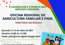 Oficina Regional de Agricultura Familiar e PNAE, no Território do Recôncavo, dias 5 e 6