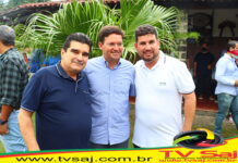 NETO SANDES, advogado, empresário musical, liderança, e Novaes, reporta-se à visita de João Roma, em Amargosa