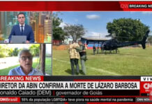Lázaro foi encontrado em área rural e trocou tiros com a polícia, diz Caiado