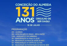 Gestão Ito de Bega entrega obras, nesse domingo, 18, na comemoração aos 131 anos de emancipação política do município