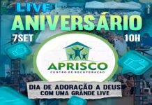 Centro de Recuperação APRISCO realiza, nesse sábado, 07, “live” de aniversário