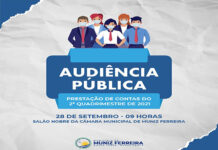 Prefeitura de Muniz Ferreira realiza audiência pública para prestação de contas 2o. quadrimestre 2021