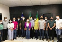 Comitiva de Santo Antonio de Jesus recebida pelo prefeito Fábio Nunes, em Bom Jesus da Lapa