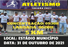 Circuito de atletismo em Santo Antonio de Jesus, nesse domingo, 31