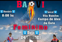BA-VI feminino, nesse domingo, 24, no Campo de Alex de Cate, Vila Bomfim: SAJ