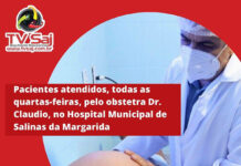 Pacientes atendidos, todas as quartas-feiras, pelo obstetra Dr. Claudio, no Hospital Municipal de Salinas da Margarida