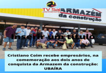 Cristiano Coim recebe empresários, na comemoração aos dois anos de conquista da Armazem da construção: UBAÍRA