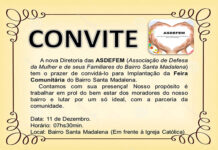 ASDEFEM implanta Feira Comunitária no Bairro de Santa Madalena, nesse sábado, 11, em S.A.JESUS