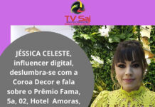 JÉSSICA CELESTE, influencer digital, deslumbra-se com a Coroa Decor e fala sobre o Prêmio Fama, 5a, 02, em C. ALMEIDA