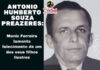 Muniz Ferreira lamenta falecimento de um de seus filhos ilustres: ANTONIO HUMBERTO PRAZERES