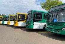 Rodoviários fazem paralisação e atrasam saída de ônibus das garagens
