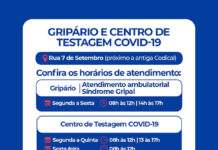 SAJ: Secretaria de Saúde instala Gripário e Centro de Testagem da COVID-19