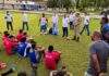 Deputado Robinson Almeida entrega material esportivo para equipe do professor Carlinhos do Bahia no 14º BPM, em SAJ
