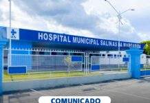 COMUNICADO: suspensas as visitas ao Hospital Municipal, em face do aumento de casos de Covid-19: SALINAS DA MARGARIDA