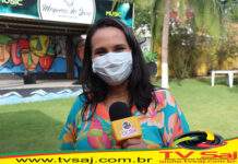 SORAIA CABRAL, 1a. dama e Sec. Des. Social, Candeias, fala sobre Fórum de Turismo Náutico Cultural,realizado em Caboto-CTBTS