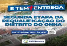Prefeitura de Muniz Ferreira entrega segunda etapa das Obras de Requalificação do Distrito do Onha, nessa sexta-feira, 18
