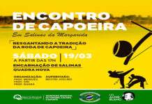 Nesse Sábado, na comunidade de Encarnação, encontro de capoeira: SALINAS DA MARGARIDA