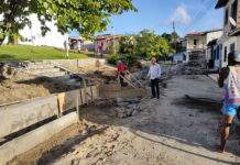A todo vapor a obra de requalificação da Praça Mestre Pio, em JAGUARIPE
