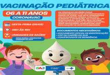 Prefeitura realizará, ao lado da SESAB/DIVEP, um dia D de vacinação pediátrica contra a COVID-19