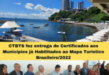 CTBTS fez entrega de Certificados aos Municípios já Habilitados ao Mapa Turístico Brasileiro/2022