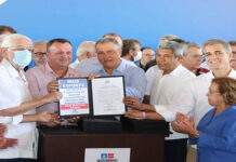 Com Rui, deputado Robinson Almeida e prefeito Guito assinam convênio de R$ 900 mil para Dom Macedo Costa