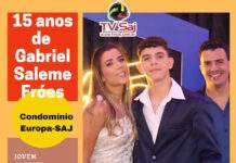 Jovem Gabriel Saleme Fróes recebeu homenagens de familiares e amigos, em aniversário de 15 anos: S.A.JESUS